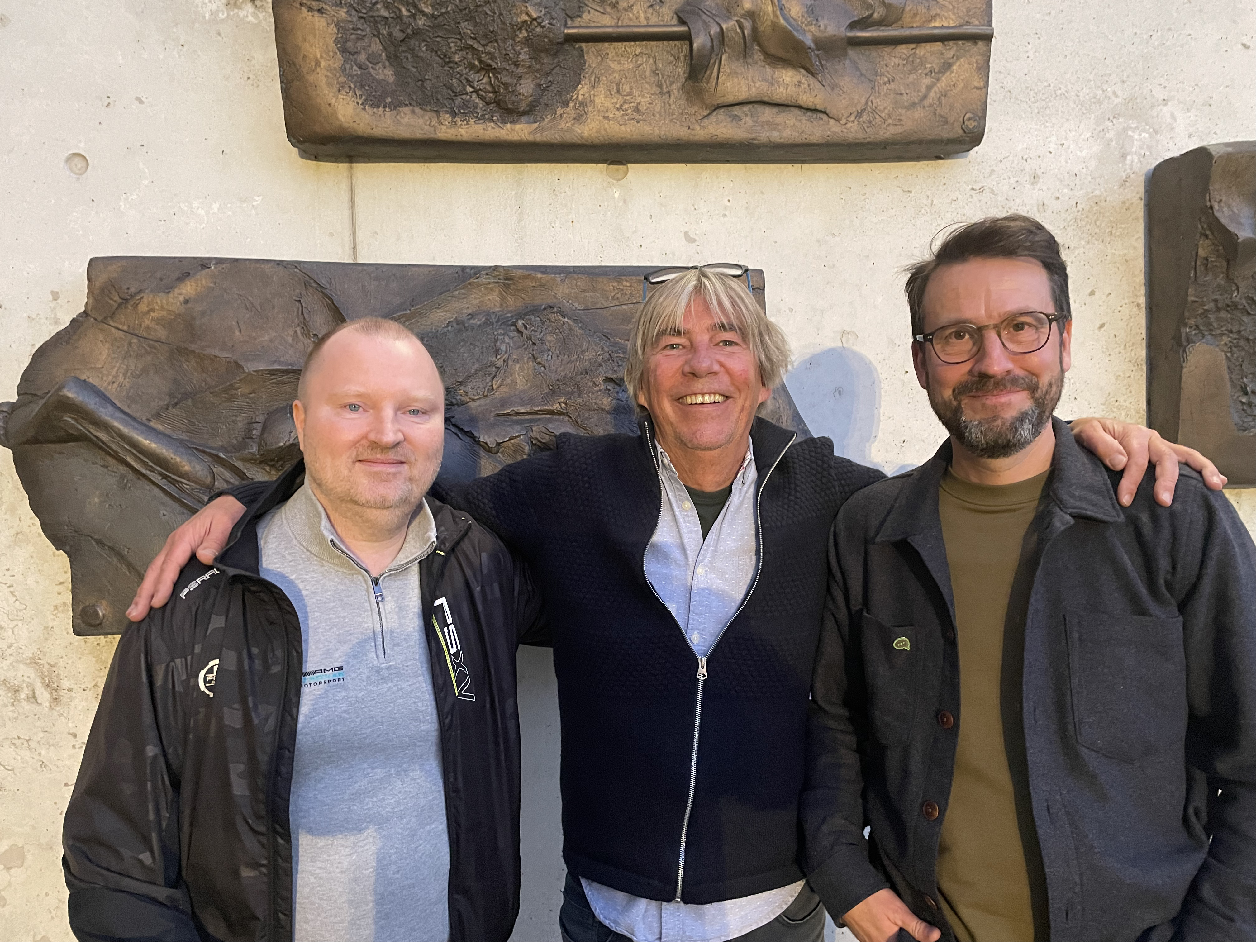Yago, Kenneth and Peter standing together